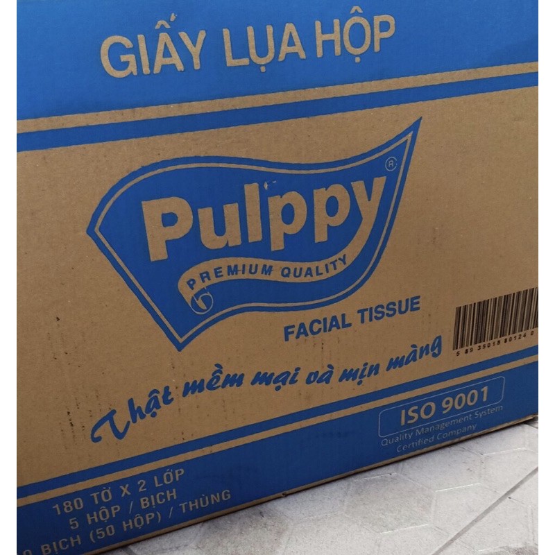 (Sỉ) Giấy rút pulppy 180 tờ/ hộp mềm trắng - 1 hộp lẻ