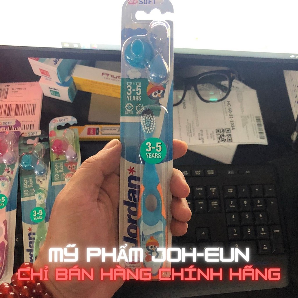Bàn Chải Đánh Răng Jordan Dành Cho Trẻ Em Từ 3 - 5 Tuổi