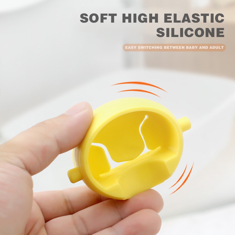 Đầu Nối Dài Vòi Nước Bồn Cầu Kiểu Hoạt Hình Bằng Silicon Chống Văng Tiện Dụng Cho Bé