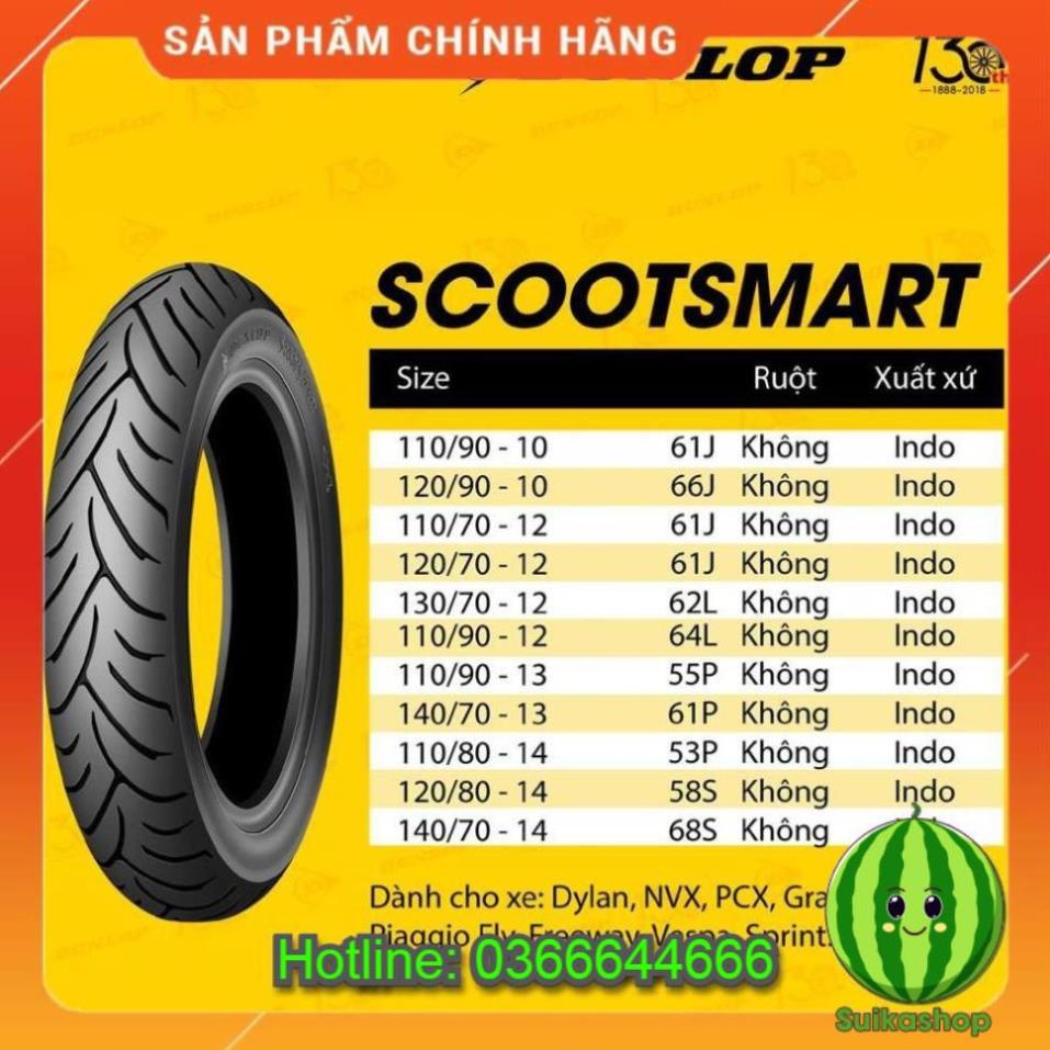 Thanh lý - (Vỏ) Lốp xe máy Dunlop 110/70-12 SCOOTSMART