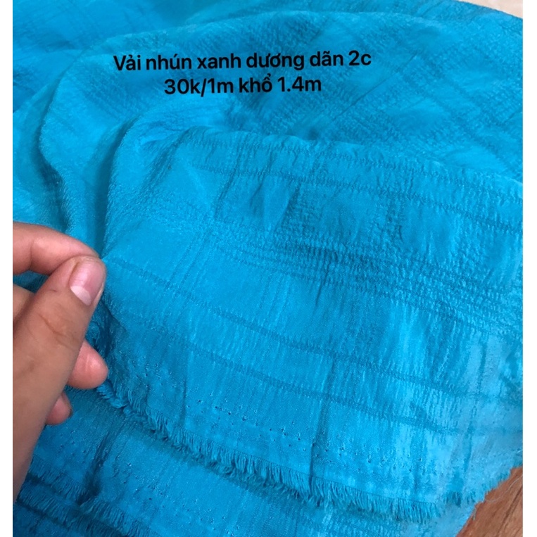Vải thô dẻo nhún dãn nhẹ lên áo váy kiểu cực thời trang