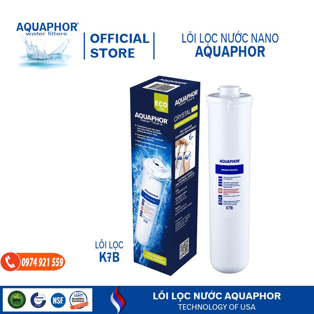 lõi lọc số 3- lõi lọc K7B-lõi xử lí kim loại nặng-bình lọc nước Aquaphor