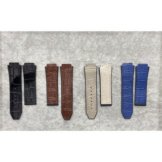 Dây thay thế đồng hồ Hublot nam cao su phủ dập da size khoá 22mm - loại 1