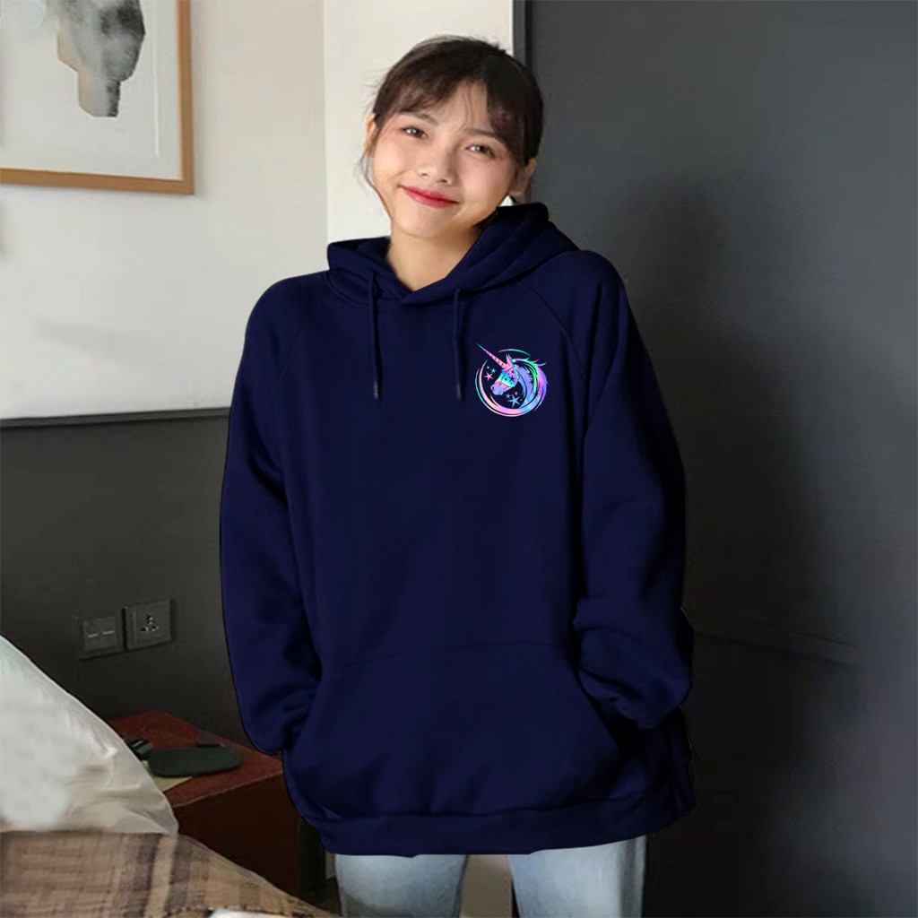 Aó khoác nỉ Hoodie phản quang Kỳ Lân, Áo khoác nỉ nam nữ họa tiết hình cá tính - PQ37KN | BigBuy360 - bigbuy360.vn