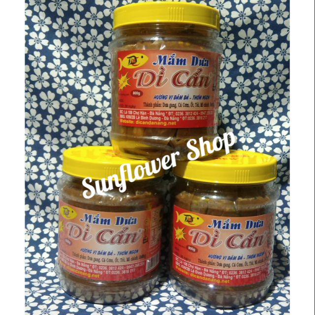 Mắm dưa Dì Cẩn 800g
