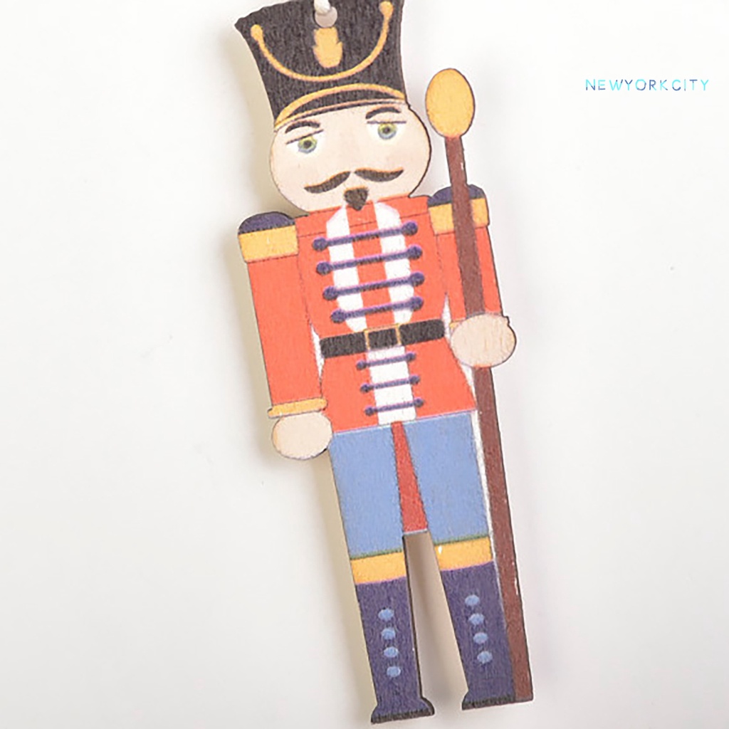 Bộ 3 Mặt Gỗ Hình Quả Óc Chó Trang Trí Giáng Sinh