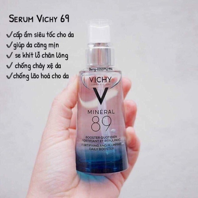 Dưỡng chất khoáng cô đặc Vichy Mineral 89 phục hồi bảo vệ da