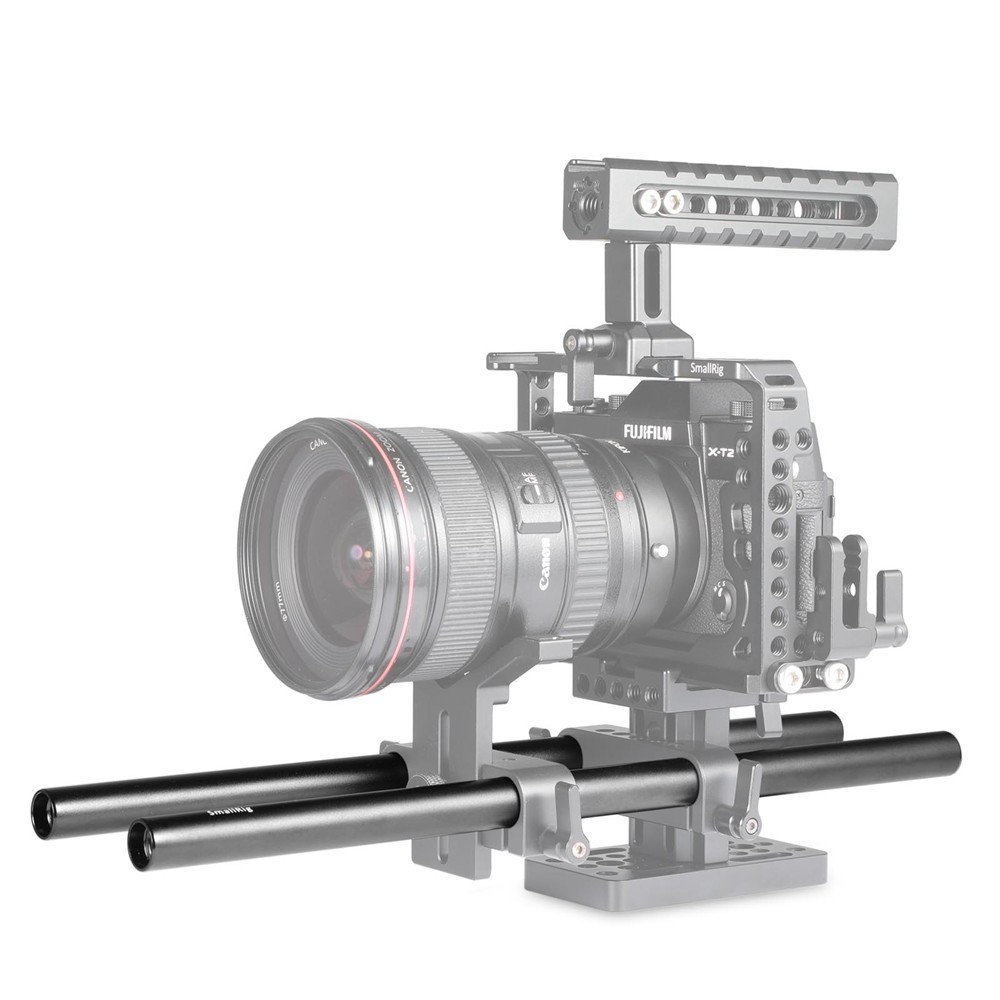 SMALLRIG Hard Anodizing Aluminum Alloy Pair of 15mm Rods  1053