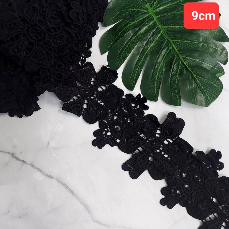 Ren trang trí , màu đen , size 3cm đến 9cm