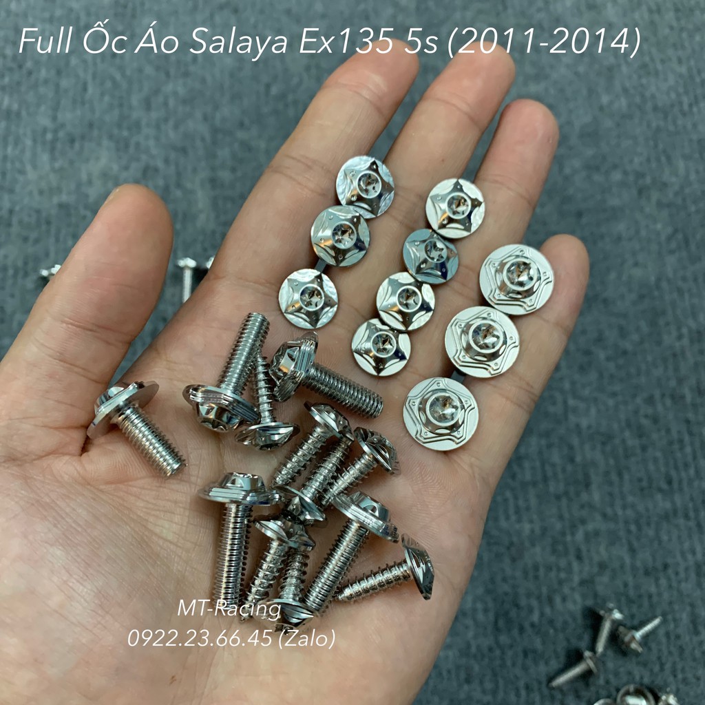 Full Ốc Áo Salaya Cho Ex135 5s (2011-2014) Chuẩn Inox304 Có Bảo Hành