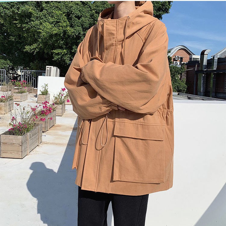 Áo Khoác Nam Dài Tay Có Mũ Thời Trang Nhật | BigBuy360 - bigbuy360.vn