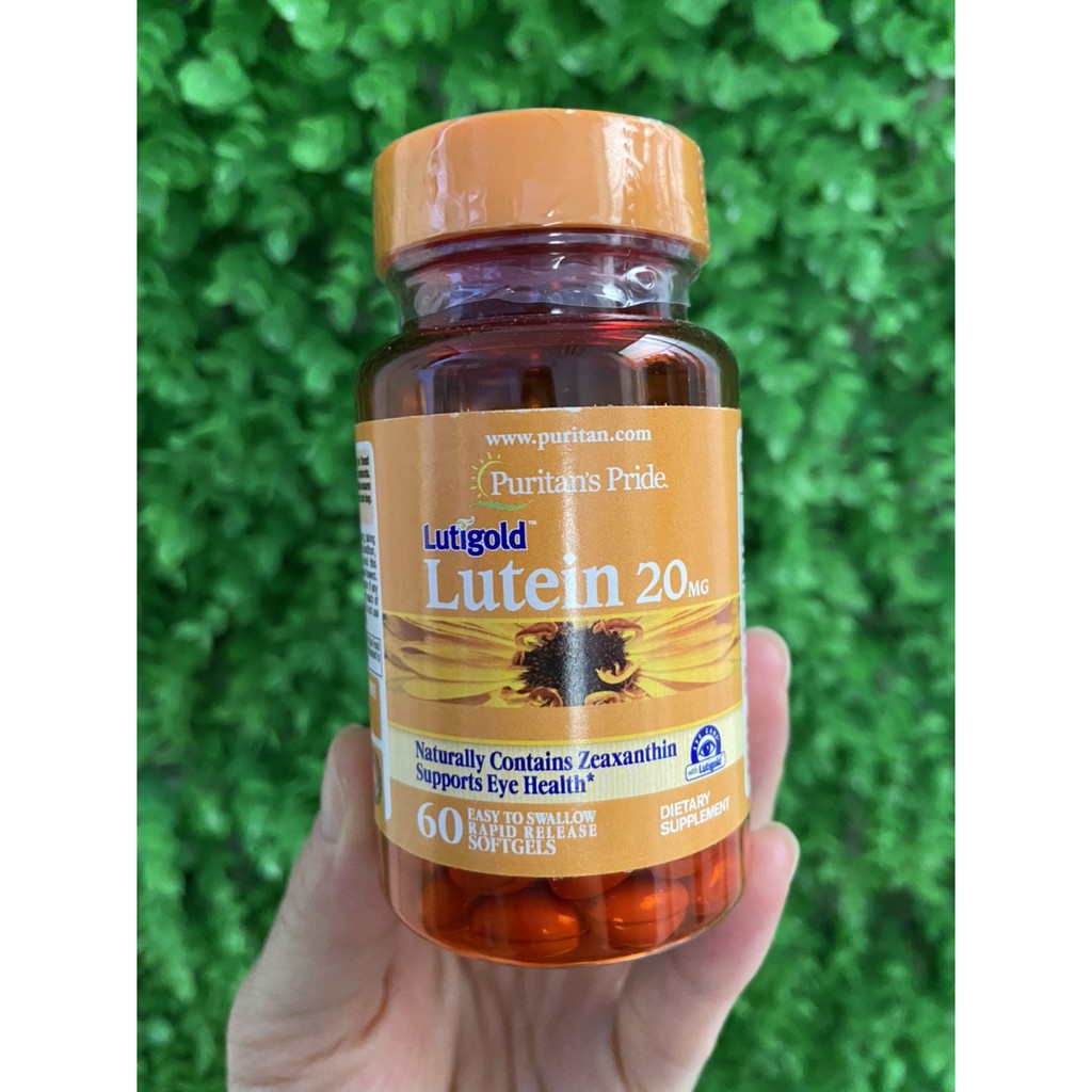 Viên uống bổ mắt, tăng cường thị lực Puritan's Pride Lutigold Lutein 20mg (120 viên)