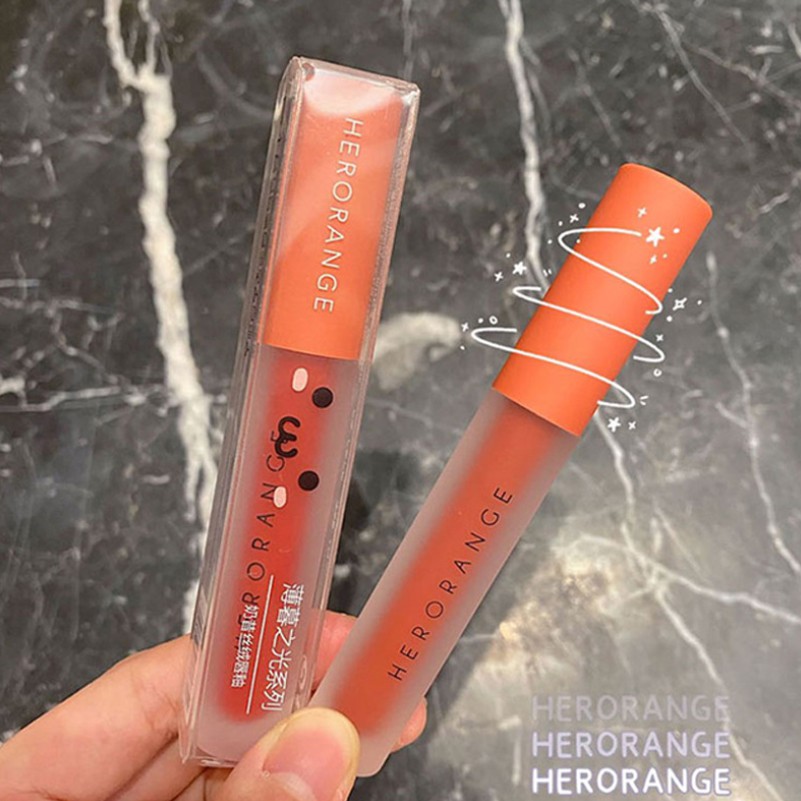 Son kem lì Herorange Velvet Lip Glaze Air Matte 2.2g