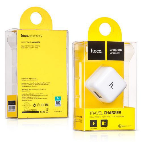 Xả kho Cóc sạc Hoco UH201 2 cổng 2.4A chính hãng Tốt