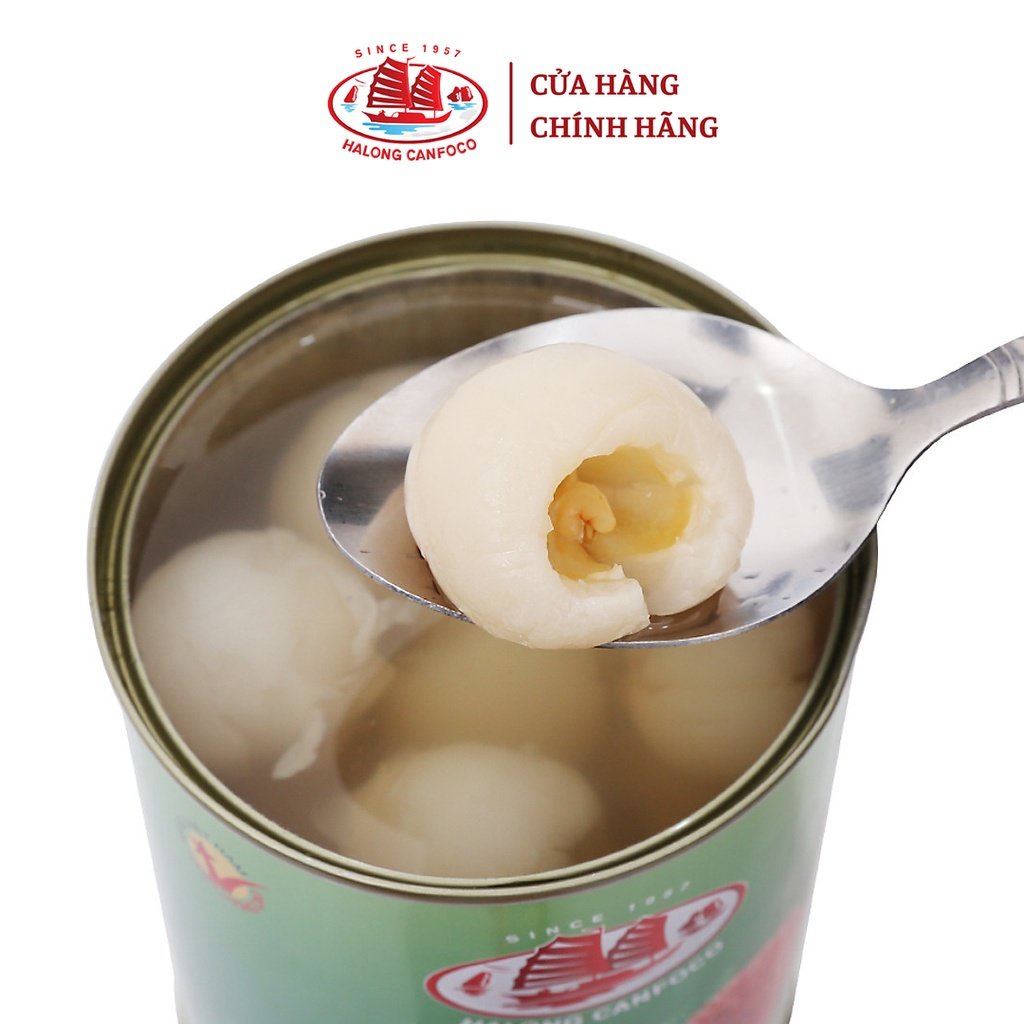 Vải Thiều Nước Đường Hạ Long Canfoco 565g