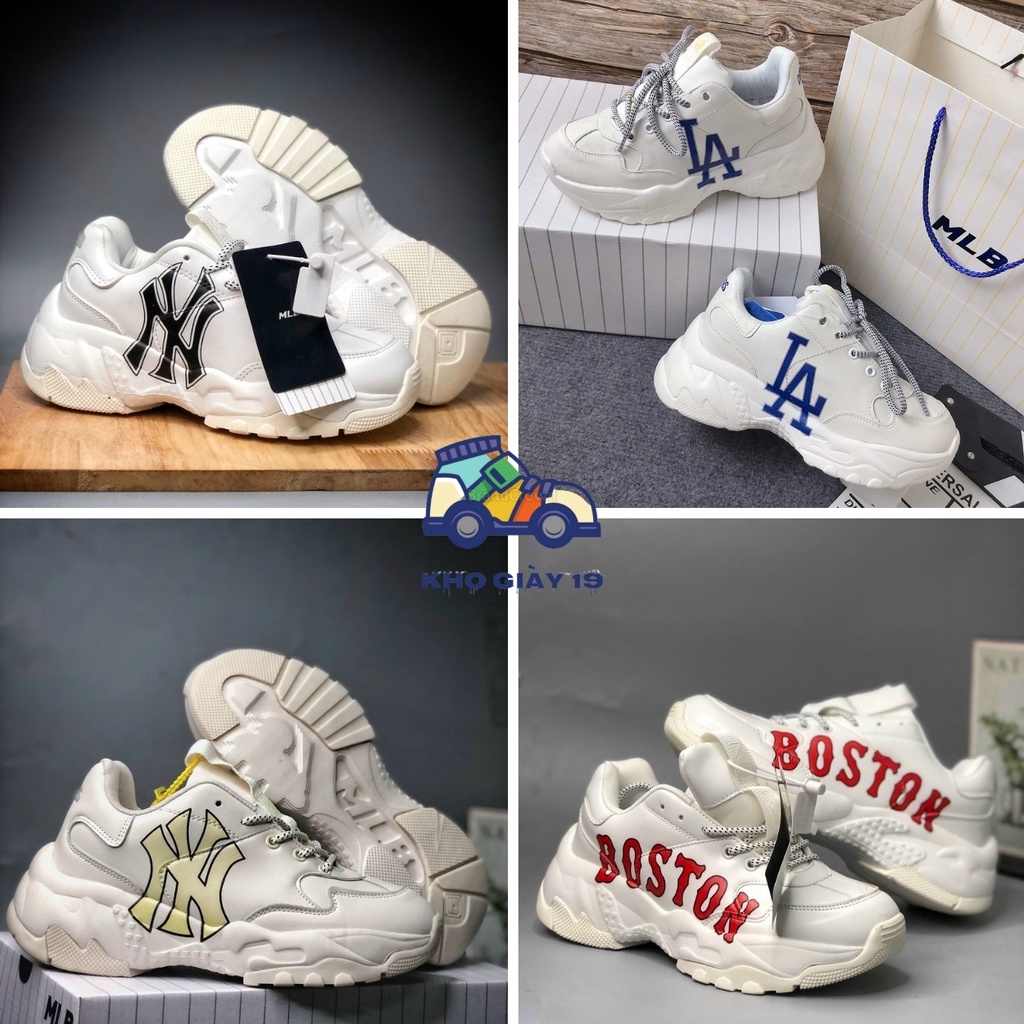 Giày MLB, Giày Thể Thao Boston, NY, LA mới nhất hot nhất 2022 đế liền êm chân bản chuẩn full box bill