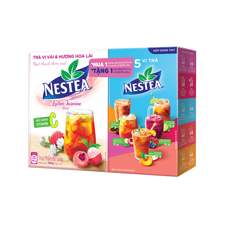 Thực phẩm bổ sung trà NESTEA vị Vải & Hương Hoa Lài Hộp