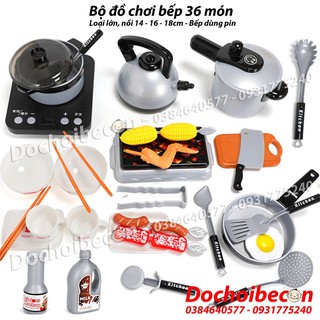 Bộ đồ chơi bếp 36 món H336A - Loại lớn - Dùng pin - Hàng loại 1