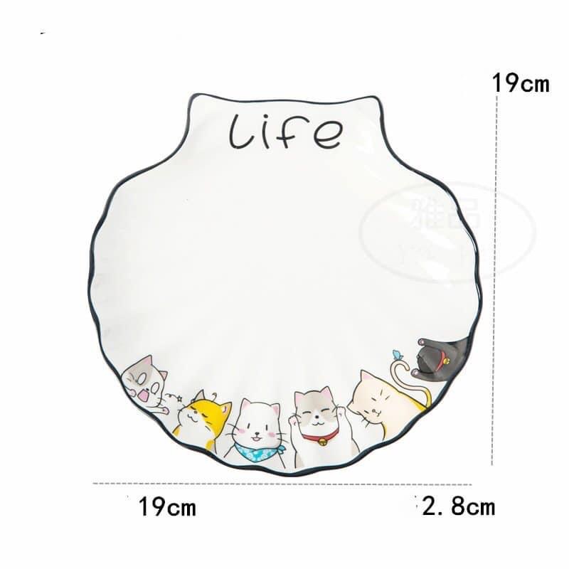 Bộ đĩa trang trí mèo Life siêu đẹp, siêu dễ thường dành tặng các chị em yêu mèo