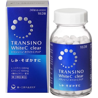Viên uống Transino trắng da white C Clear Nhật Bản 240 viên