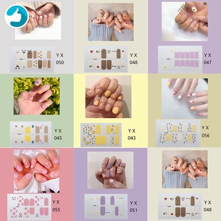 Set 14 Móng Tay Giả Họa Tiết Hoạt Hình Xinh Xắn