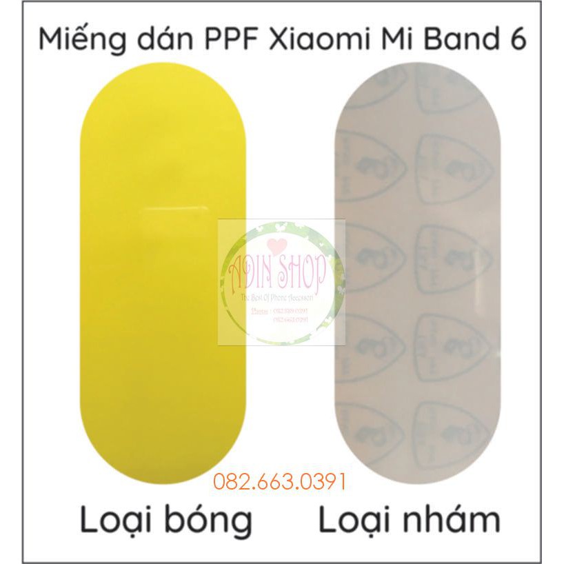 Miếng dán PPF đồng hồ Xiaomi Mi Band 6 chống trầy bảo vệ màn hình