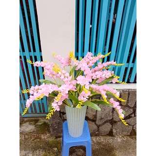hoa lụa cao cấp, hoa phi yến, cành hoa trang trí