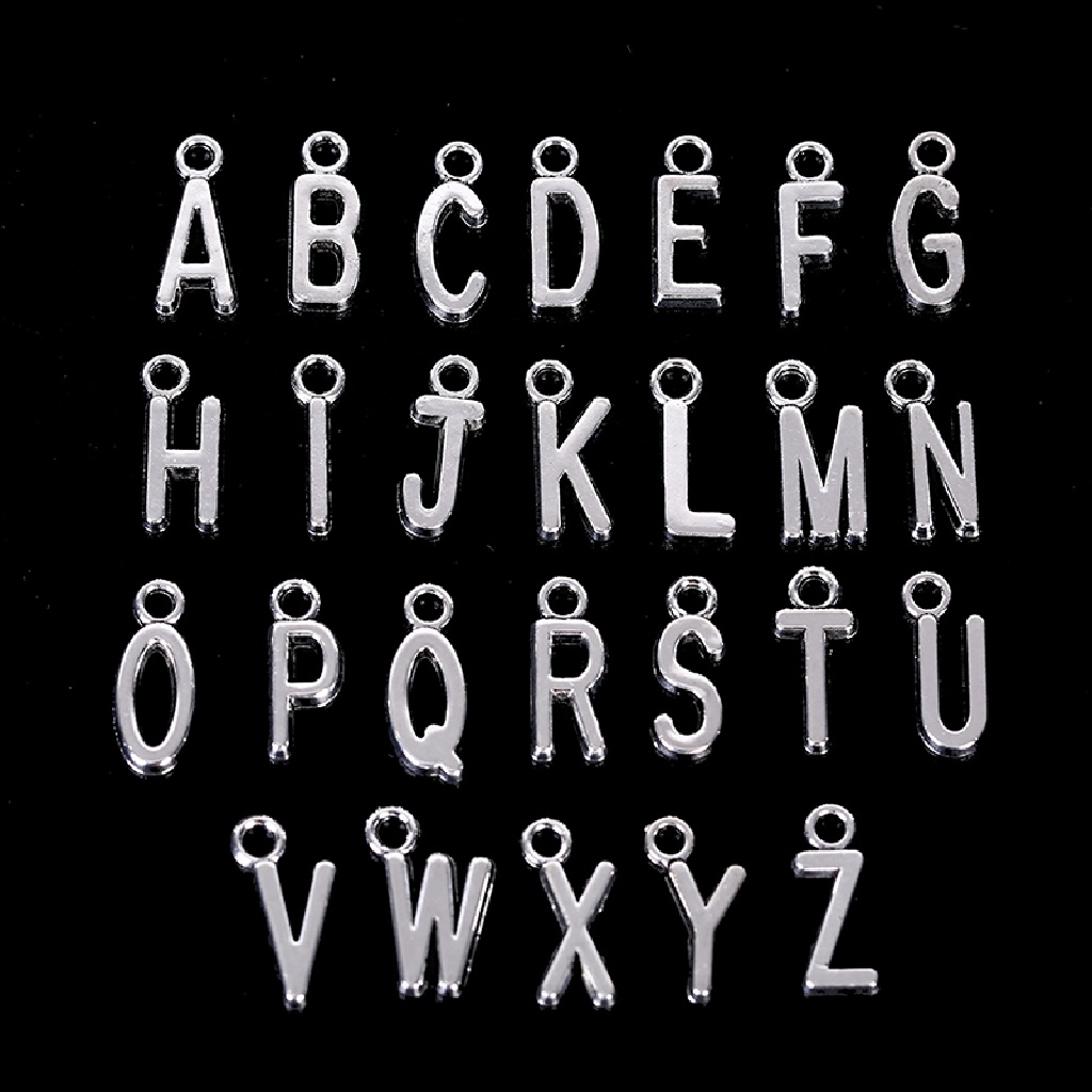 Bộ 26 Chữ Cái Xi Mạ Vàng / Bạc Charms
