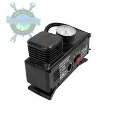 Bơm hơi mini sử dung 2 nguồn điện 12v và 220v dành cho xe hơi, xe máy