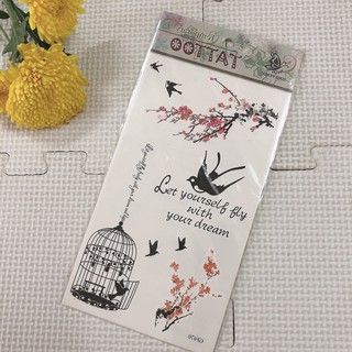 Hình xăm dán trăng sao 10x20cm