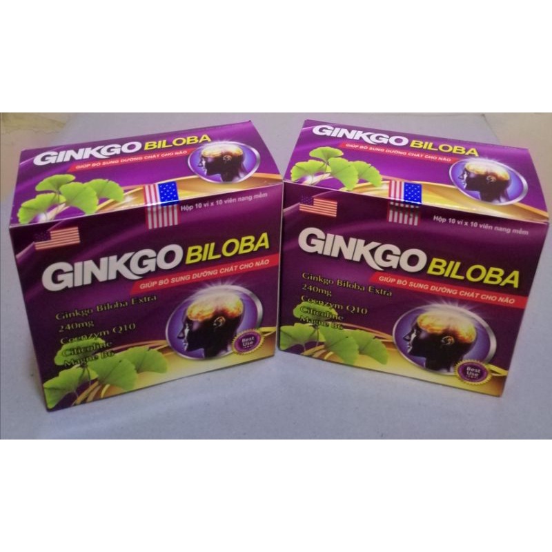Ginkgo biloba 240mg giảm các triệu chứng đau đầu hoa mắt chóng mặt, rối loạn tiền đình