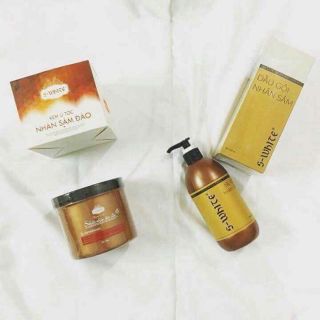 Bộ dầu gội, ủ tóc nhân sâm đào
