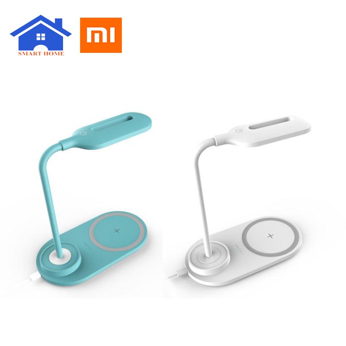 Đèn LED Cảm Ứng Xiaomi+ Đế Sạc Nhanh Không Dây - Đèn LED Để Bàn Kiêm Đế Sạc Không Dây Cho Điện Thoại