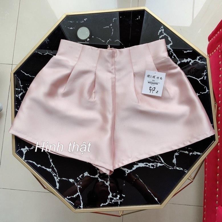 Quần bóng xếp ly eo, quần shorts đùi ngắn ống rộng phồng - A5UM46 New