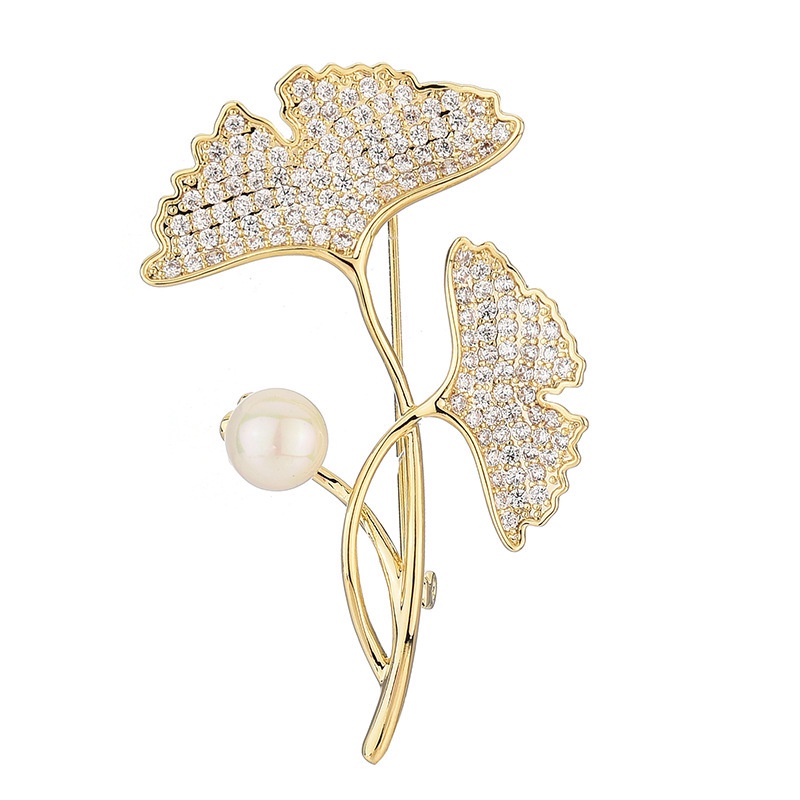 Ghim Cài Áo Đính Ngọc Trai Sang Trọng Cho Nữ