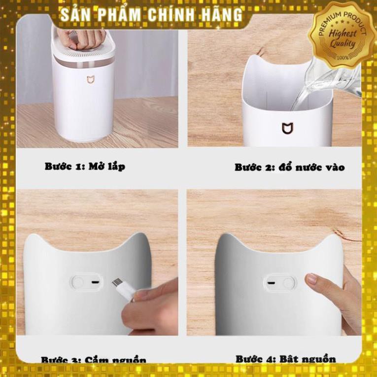 Máy phun sương cao cấp, tạo độ ẩm không khí, dung tích 3 lít, cổng cắm USB tiện lợi