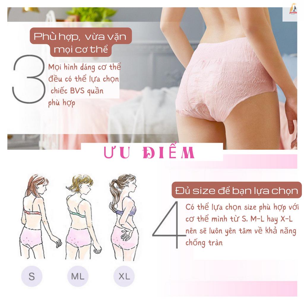 Băng vệ sinh dạng quần ban đêm Sofy Unicharm Nhật Bản size S-M/ M-L/ XL 5c/gói siêu thấm hút