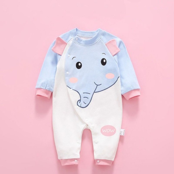 Body dài tay cho Bé Trai Bé Gái mẫu Quần áo trẻ em hình thú chất cotton mền mịn từ 3-12kg