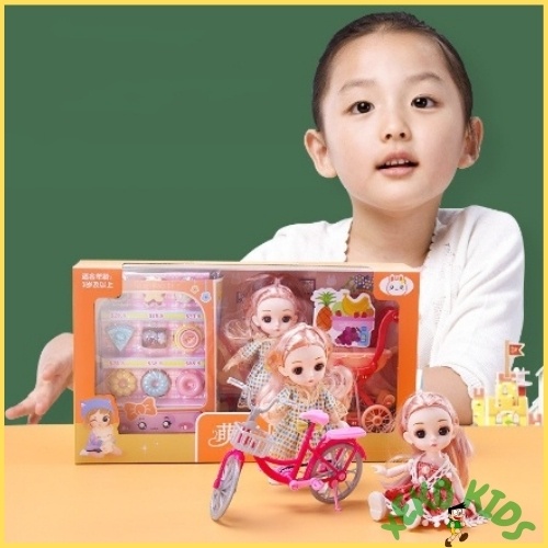 Bộ đồ chơi búp bê công chúa, búp bê chibi cho bé gái 2 3 4 5 6 7 8 tuổi. Trò chơi nhập vai cho con gái XEKO9