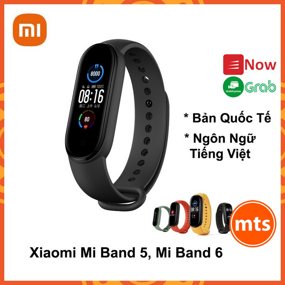 Vòng tay thông minh, đồng hồ thông minh theo dõi sức khoẻ Xiaomi Mi Band 5, Xiaomi Miband 6 - Minh Tín Shop