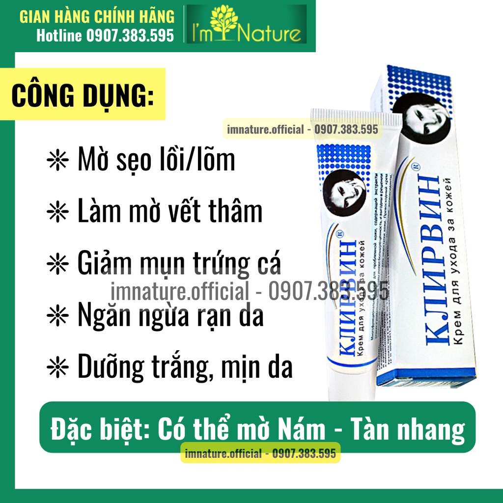 Kem Klirvin Nga Auth - Mờ Sẹo Và Thâm 25g