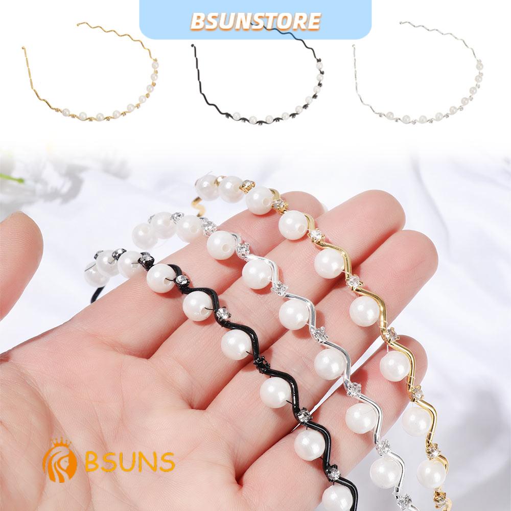 (Hàng Mới Về) Băng Đô Cài Tóc Đính Ngọc Trai Giả Thời Trang Cho Nữ