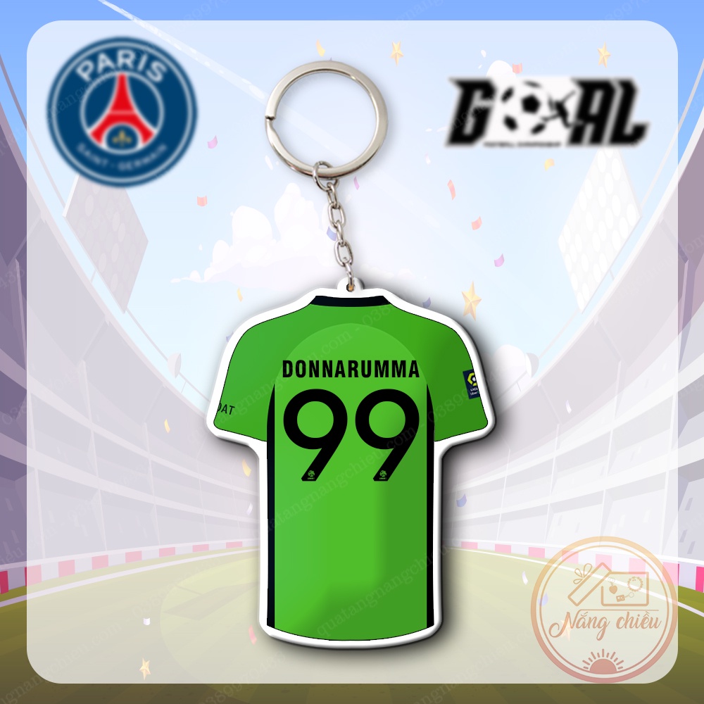 Móc Khóa Dày In Sắc Nét 2 Mặt, In Áo Đấu CLB Paris Saint-Germain ☘️MÓC KHÓA THẺ CẦU THỦ☘️