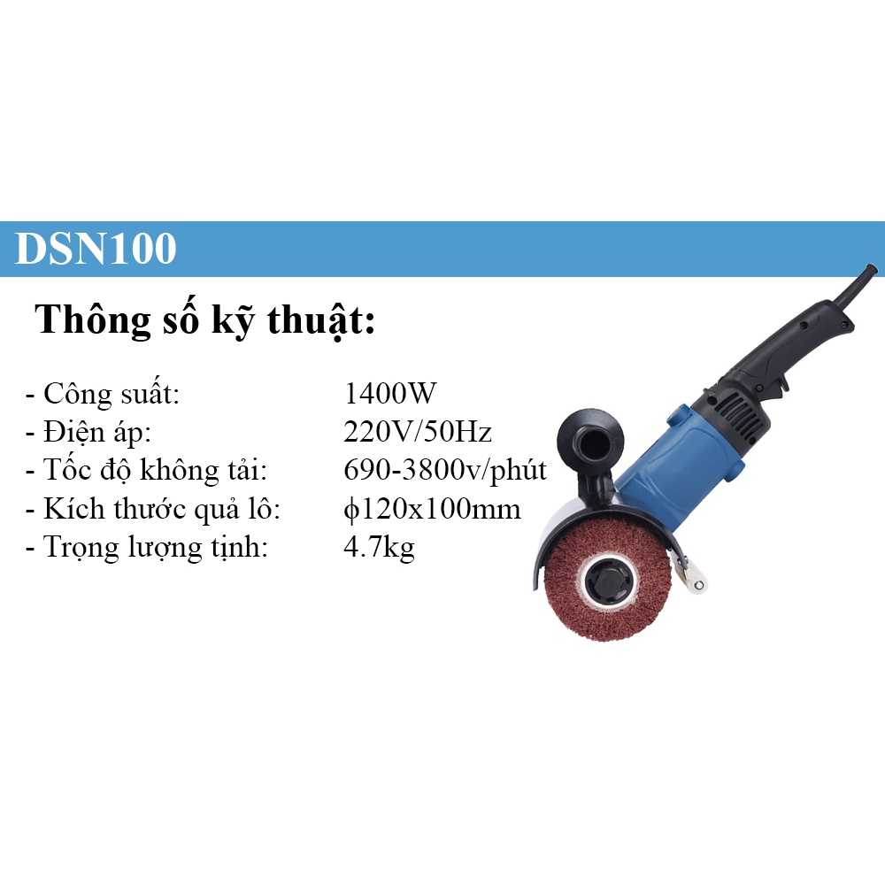 Máy Đánh Bóng Inox DongCheng DSN100 Cầm Tay Nhỏ Gọn Công Suất Lớn 1400W Máy Đánh Bóng, Tẩy Rửa Các Bề Mặt