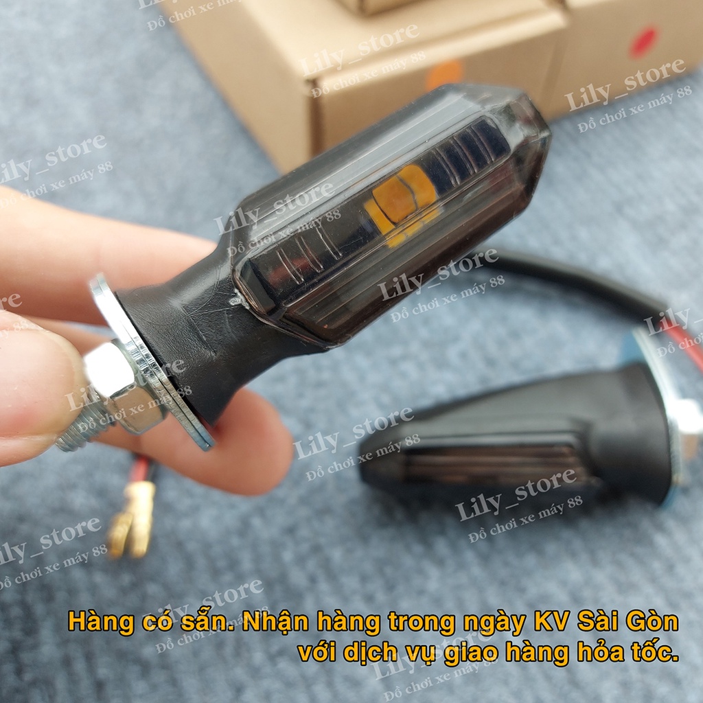 đèn led xi nhan K4 gắn xe Winner X, Winner V1, Vario 2018, Exciter 150/155 và các dòng xe có xi nhan rời