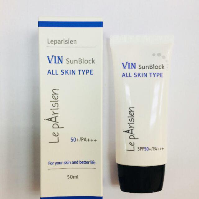 [GIÁ SỈ] Leparisien Vin Snunblock SPF 50+ KEM CHỐNG NẮNG PA+++, chống nhăn, trắng da