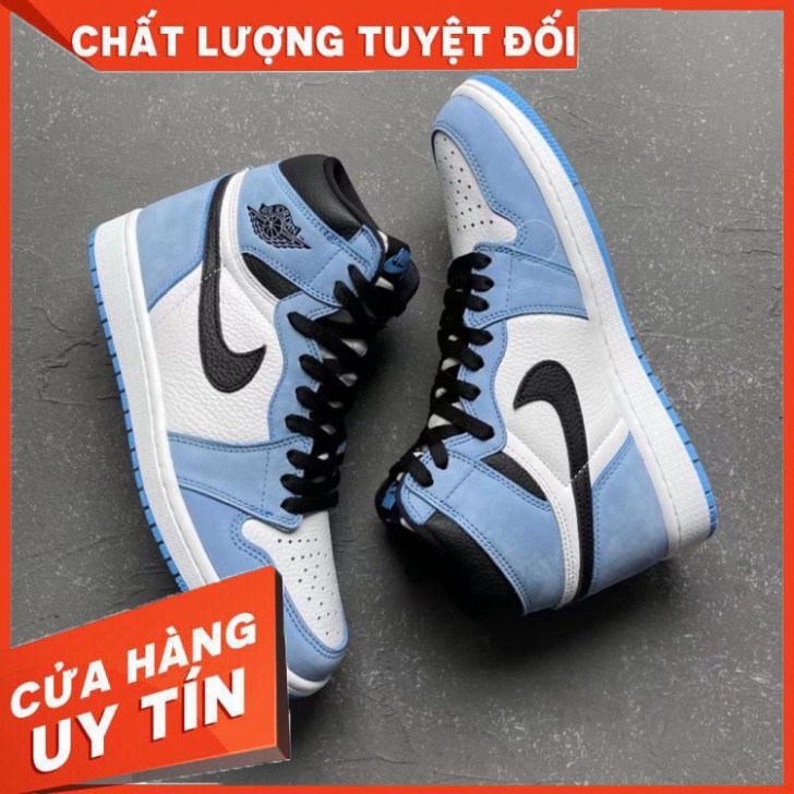 ✜Giày thể thao air Jordan Xanh Dương cổ cao nam nữ full box bill - HÀNG MỚI VỀ