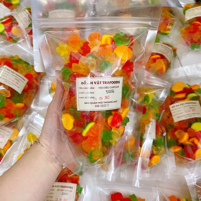 500g Kẹo dẻo chipchip nhiều hình siêu ngon