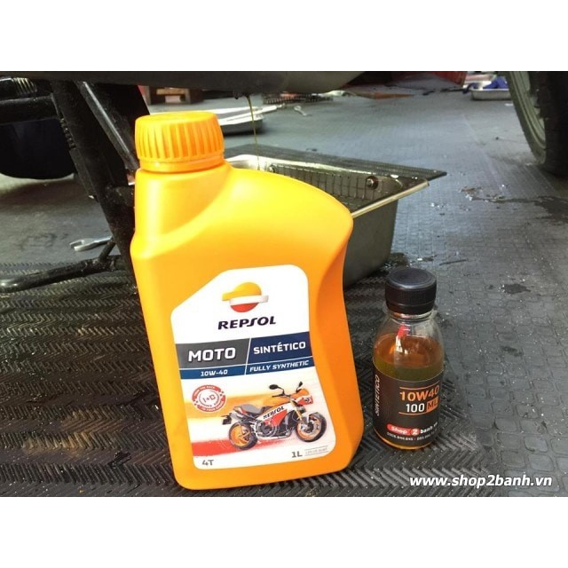 Nhớt Repsol Moto Sintetico 4T 10W40 chai 1L hoặc 1L1, 1L2, 1L3