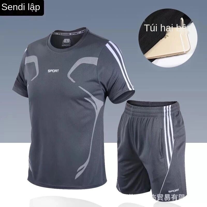 Sports suit sports shorts short sleeve T-shirt sports top fitness clothes